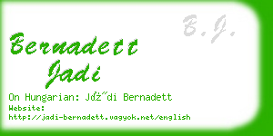 bernadett jadi business card